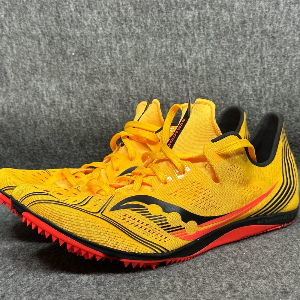 Saucony Vibrant Yellow Track Spikes